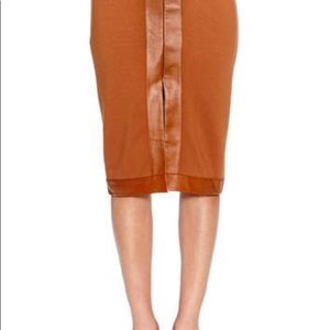 Baily 44  knit/faux leather pencil skirt